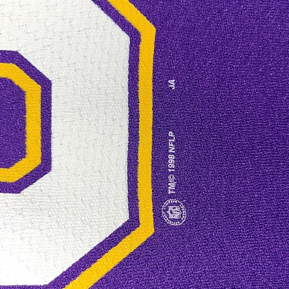 VTG 90S CARTER MN VIKINGS JERSEY 1998 NFLP - Picture 5 of 13